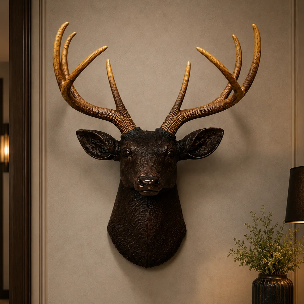 resin-deer-head-wall-art-3-2.webp Deer Head Wall Decor Bronze - Image 1