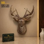 Deer Head Wall Art Bronze Finish - Image 2