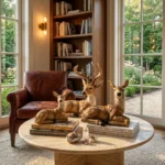 Deer Family Figurines 3-Piece Brown - Image 5