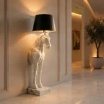 Horse Wall Lamp White and Black