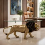 Lion Coffee Table Gold Finish