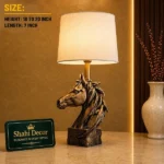 Horse Head Lamp Antique Bronze Finish - Image 2
