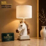 Horse Head Lamp White Gold - Image 2