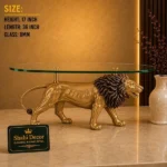 Lion Coffee Table Gold Finish - Image 2