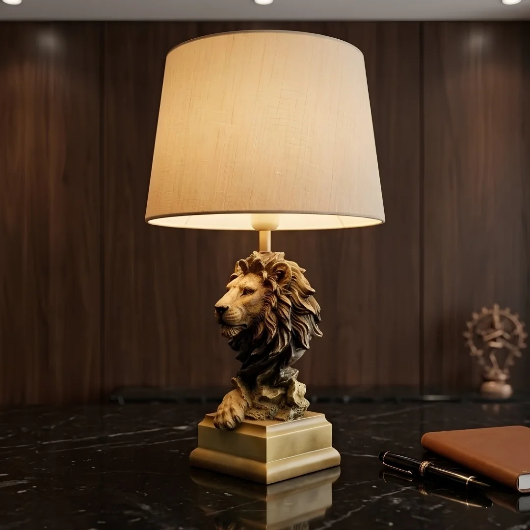 royal-lion-sculpture-lamp-2.webp Lion Statue Lamp Antique Gold Finish - Image 1