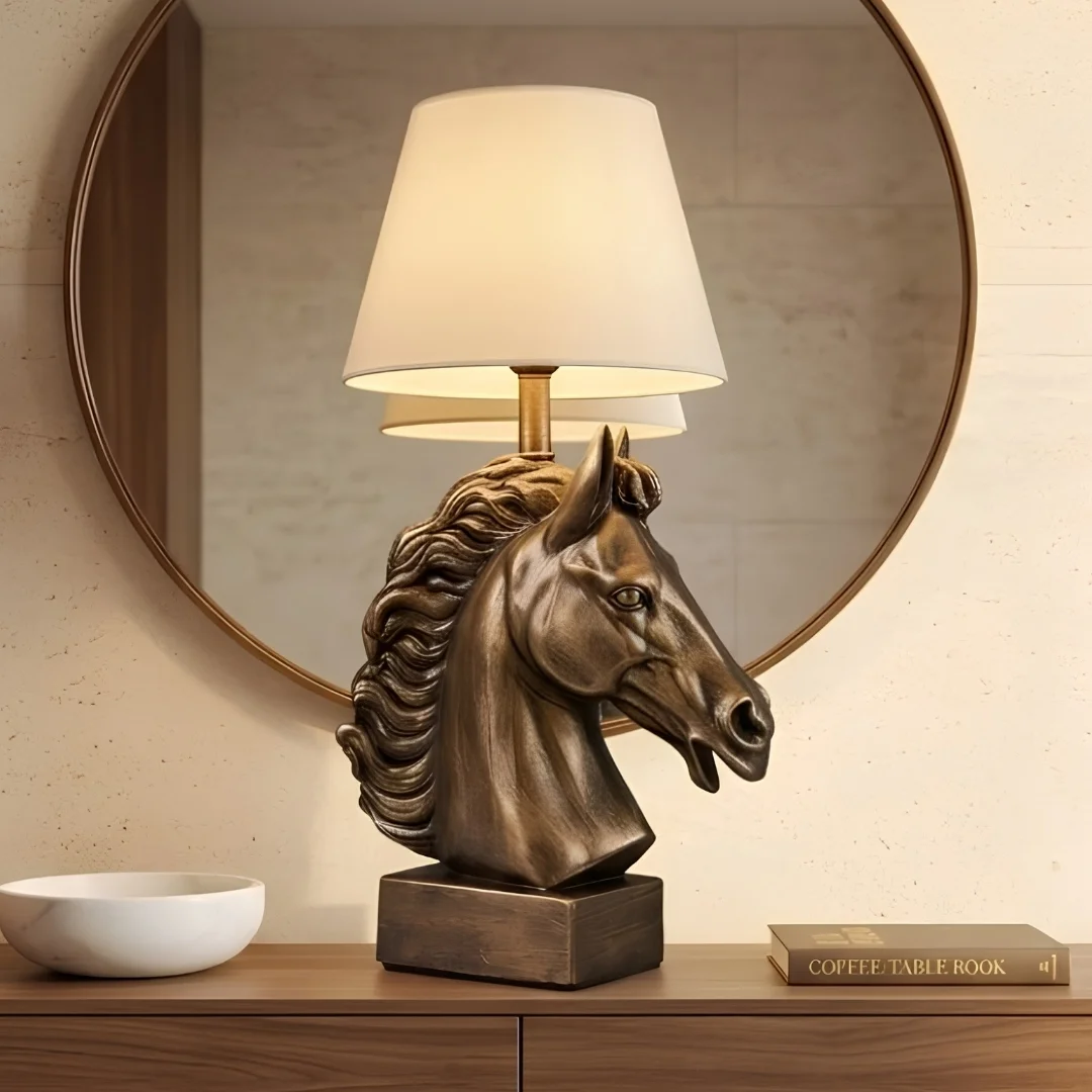 royal-stallion-console-table-lamp-2.webp Horse Head Lamp Antique Bronze Finish - Image 1