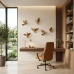 Flying Doves Wall Decor Set Golden - Image 3