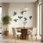 Bird Wall Art 6 Piece Teal - Image 3