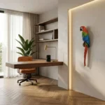 Parrot Wall Figurine Multicolor Finish - Image 4