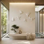 Flying Doves Wall Decor White - Image 3