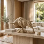 Charging Bull Sculpture Sandstone Finish - Image 3