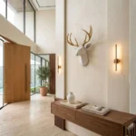 Deer Head Mount White and Gold - Image 3