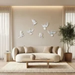 Flying Doves Wall Decor White - Image 5