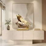 Majestic Lion Statue Golden Beige - Image 4