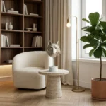 Wolf Head Sculpture in Matte White - Image 4