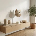 Wolf Head Sculpture in Matte White - Image 3